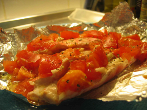 Filets de rouget en papillote