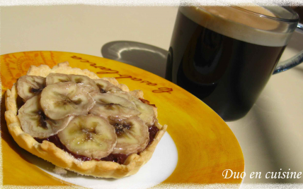 Tartelettes chocolat-caramel-banane