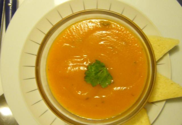 Velouté courge poivron