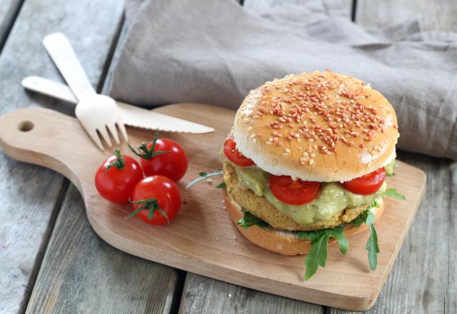 Hamburger veggie aux galettes de pois chiches