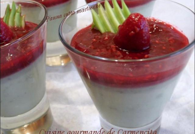 Panna cotta italienne martienne