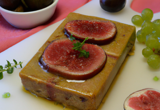 Terrine de foie gras aux figues et Sauternes