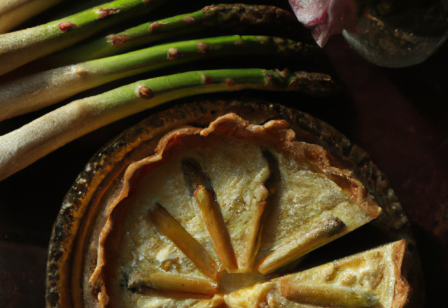 Quiche aux asperges et parmesan