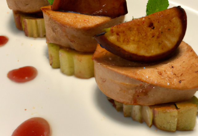 Foie gras poêlé pomme - céleri