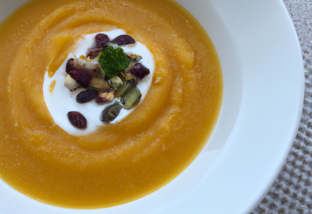 Veloute de butternut muscadé