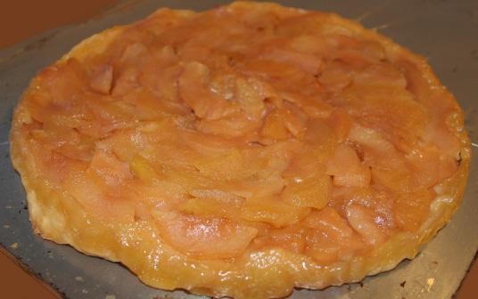 Tarte tatin aux poires et noix