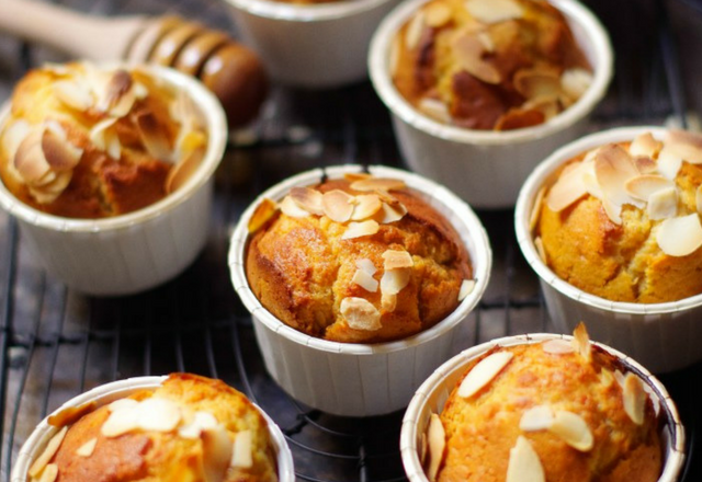 Muffins miel et amandes