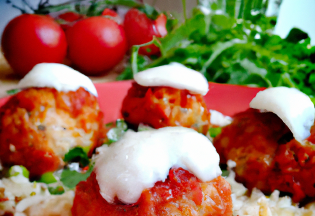 Boulettes de risotto aux tomates séchées et mozzarella