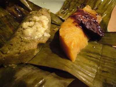 Petits pois et carottes en tamales sucrés