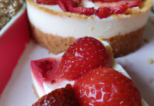 Gâteau au yaourt et mini-fraises