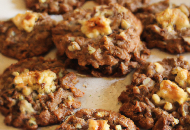 Cookies choco-amandes et noisettes