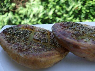 Pommes de terre soufflées aux herbes