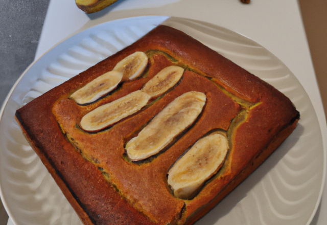 Gâteau Moelleux Banane et pâte à tartiner