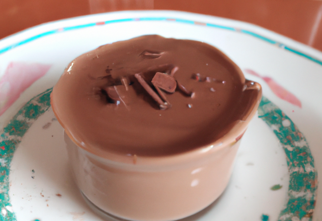 Mousse au chocolat sans beurre et sans œuf