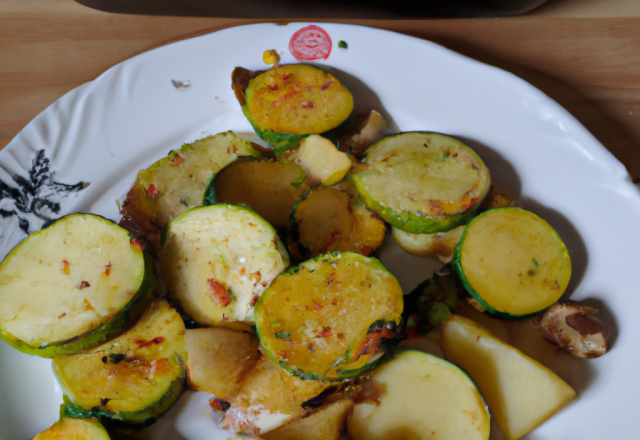 Courgettes et pommes de terre sautées