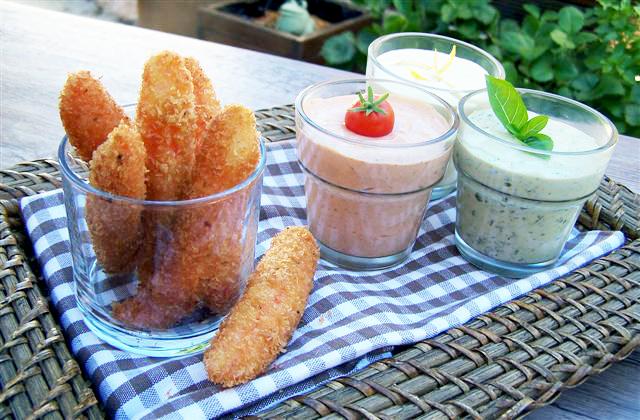 Coraya Suprêmes panés au Panko et sa farandole de sauces