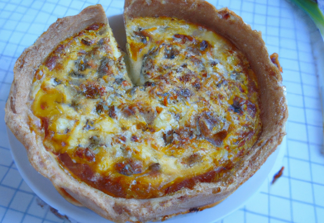 Quiche surprise aux fromages