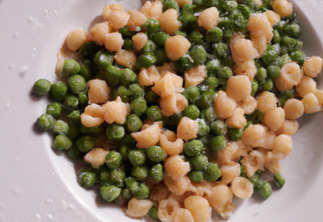 Pasta et petits pois