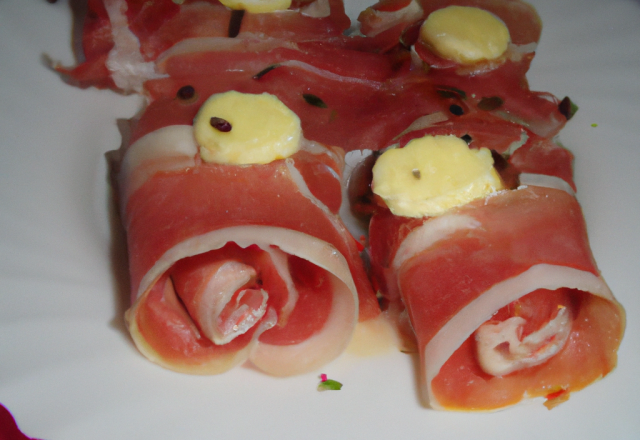 Papillon au jambon