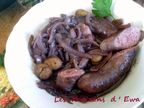 Saucisses à l'ivrogne