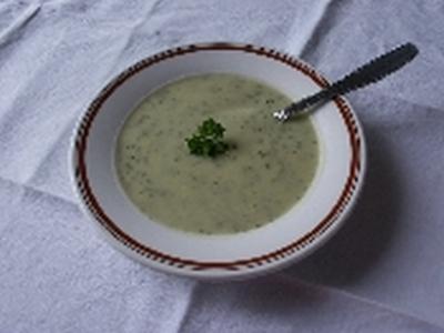 Velouté de courgettes au boursin