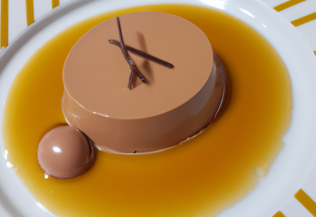 Mousse choco lait, caramel au beurre salé et huile d'olive