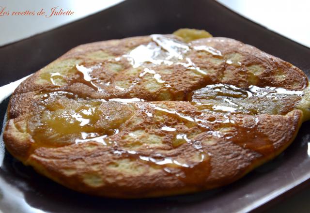 Pancakes à la pomme et aux graines de pavot