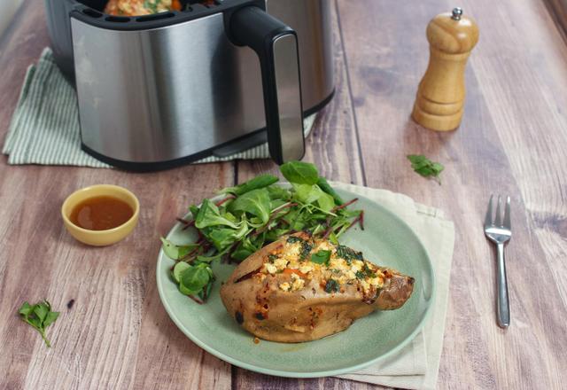 Patates douce farcie au Air Fryer