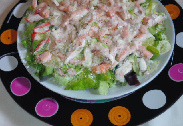 Salade de Princesse Amandine au surimi ou au saumon