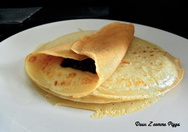 Crêpes légères et allégées sauce chocorange