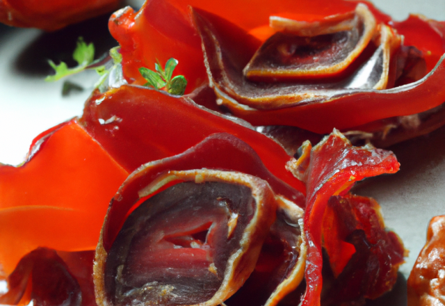 Bouchées de magret de canard aux tomates séchées et comté