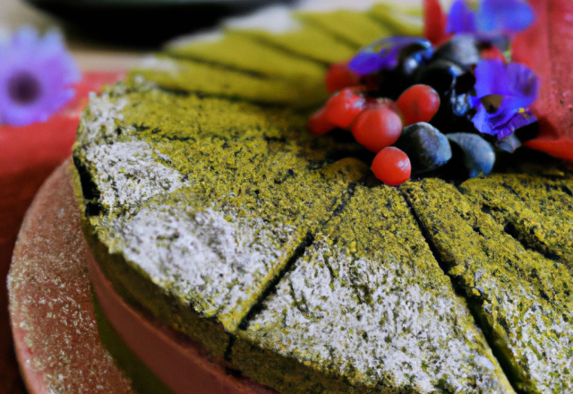 Cake thé matcha