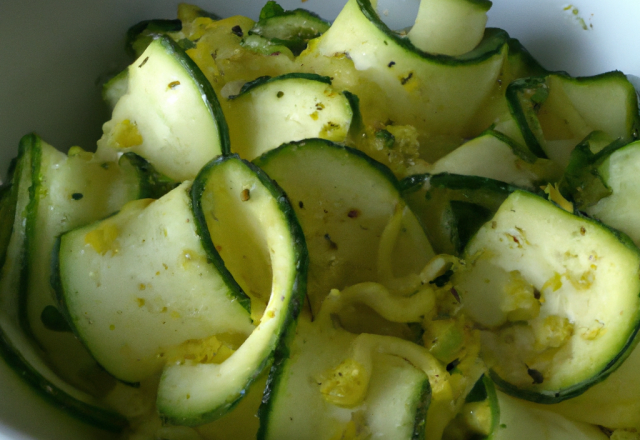 Salade de courgettes facile et rapide