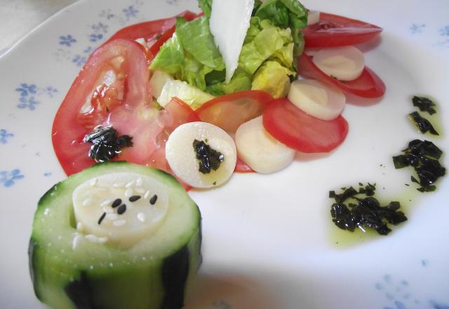 Salade tomate - cœur de palmier