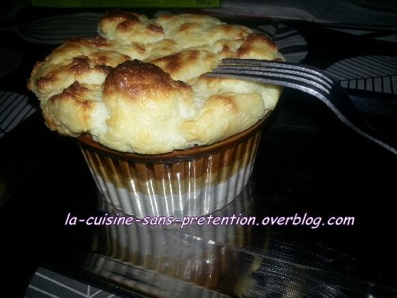 Soufflé au fromage coulant