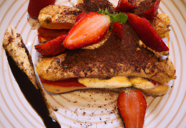 Tiramisu aux fraises, marsala et café