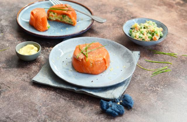 Entrée de Noël pas chère : voici la recette des mini charlotte truite et petits légumes pour vos fêtes !