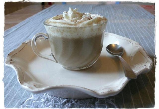 Cappuccino de champignons et sa mousse au lard