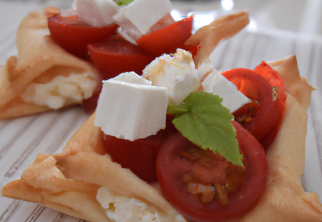 Feuilletés tomate feta