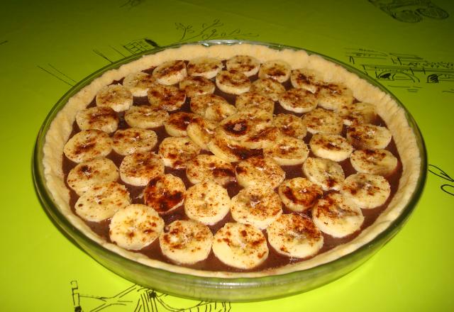 Tarte à la banane et au chocolat