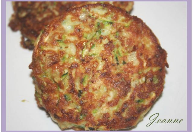 Galettes des courgettes