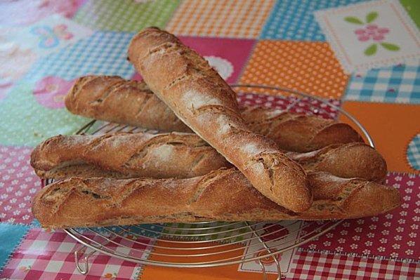 Baguettes semi complètes au levain Kayser