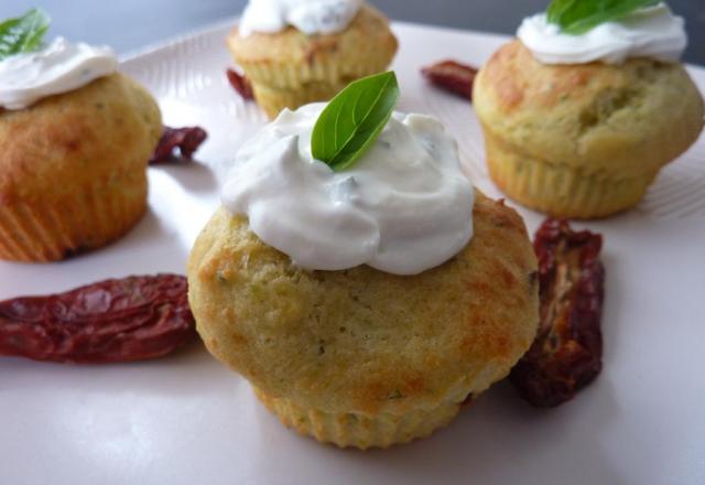 Cupcakes chèvre et tomates séchées