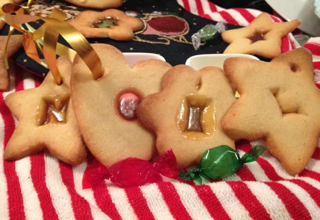 Biscuits de Noël aux petits bonbons 