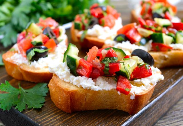 Les recettes inratables de bruschettas chèvre