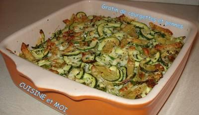 Gratin de pennes aux courgettes