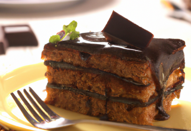 Gâteau fort en chocolat