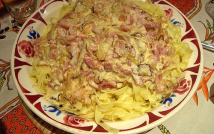 Tagliatelle carbonara