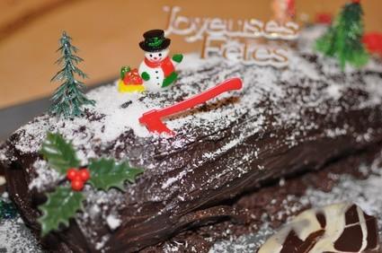 Bûche de Noël façon forêt noire