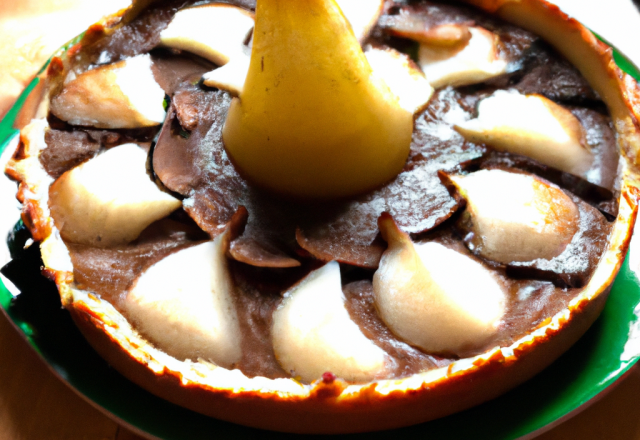 Tarte poire chocolat à la crème d'amande